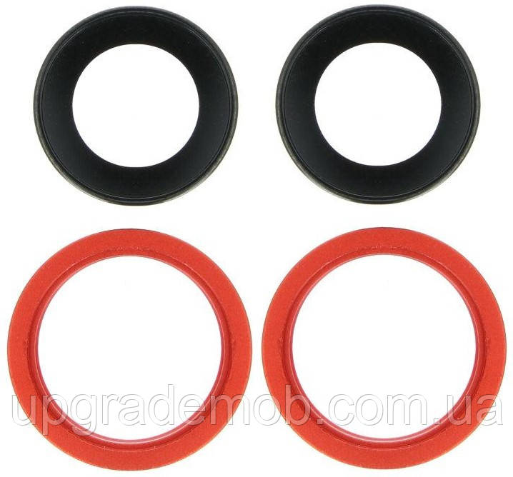 Скло камери iPhone 13/13 Mini червоне + кільце комплект 2, фото 1