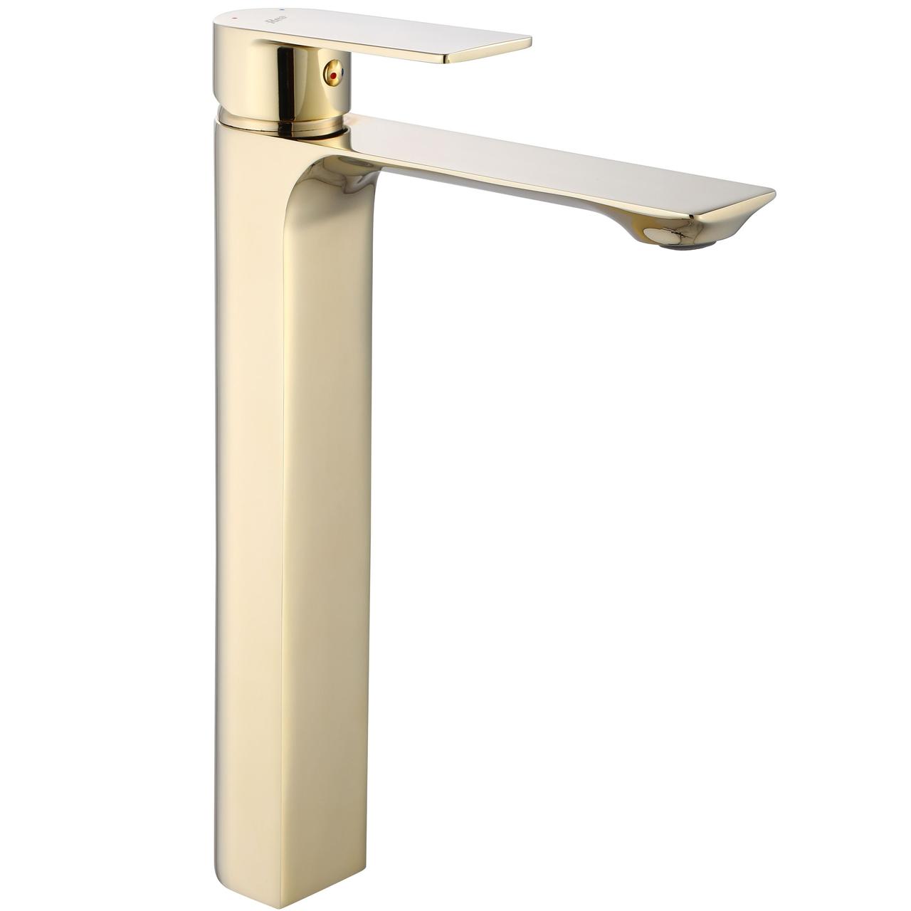 Змішувач для раковини (умивальника) REA URBAN GOLD золотий високий (REA-B9912)