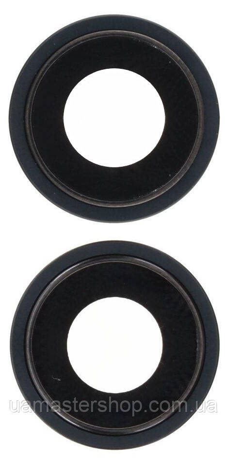 Скло камери iPhone 14/14 Plus чорне Midnight + кільце комплект 2, фото 1