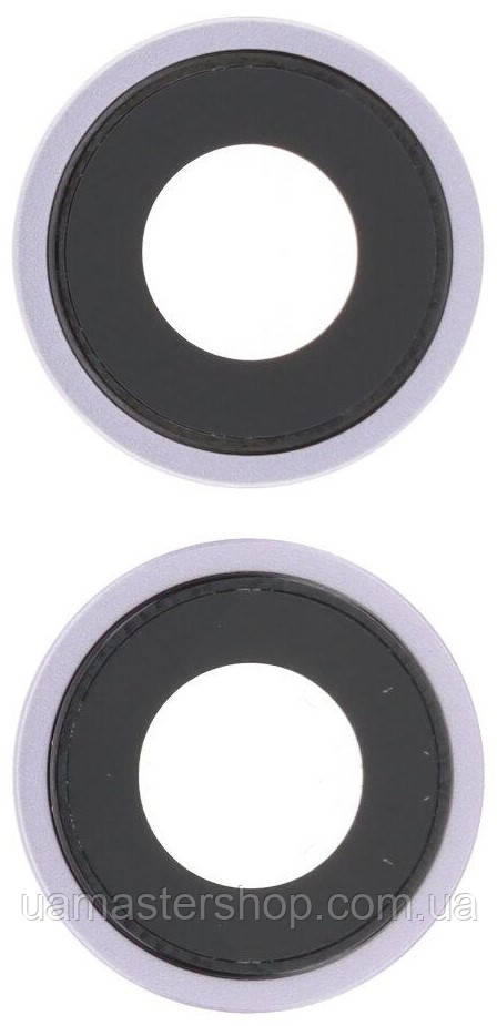 Скло камери iPhone 14/14 Plus фіолетове Purple + кільце комплект 2, фото 1