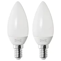 IKEA SOLHETTA LED лампа E14 250 люмен, люстра / білий опал (304.987.48)