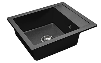 Гранітна кухонна мийка REA RINO BLACK (ZLE-00103)