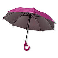 Детский однотонный зонтик трость на 4-8 лет от фирмы "Toprain" #0145/10