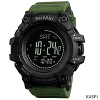 Чоловічий наручний годинник Skmei Олива багатофункціональний, Міцний водостійкий годинник для військових