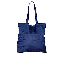 Великий шопер із саржі Гранд VS Thermal Eco Bag синього кольору