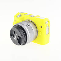 Защитный силиконовый чехол для фотоаппаратов CANON EOS M3 - желтый
