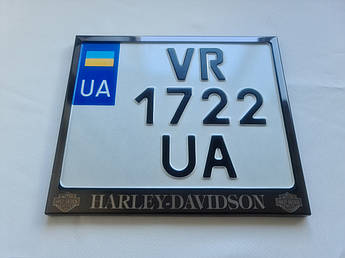 Рамка для монономера Harley-Davidson V3.1 grafit метал