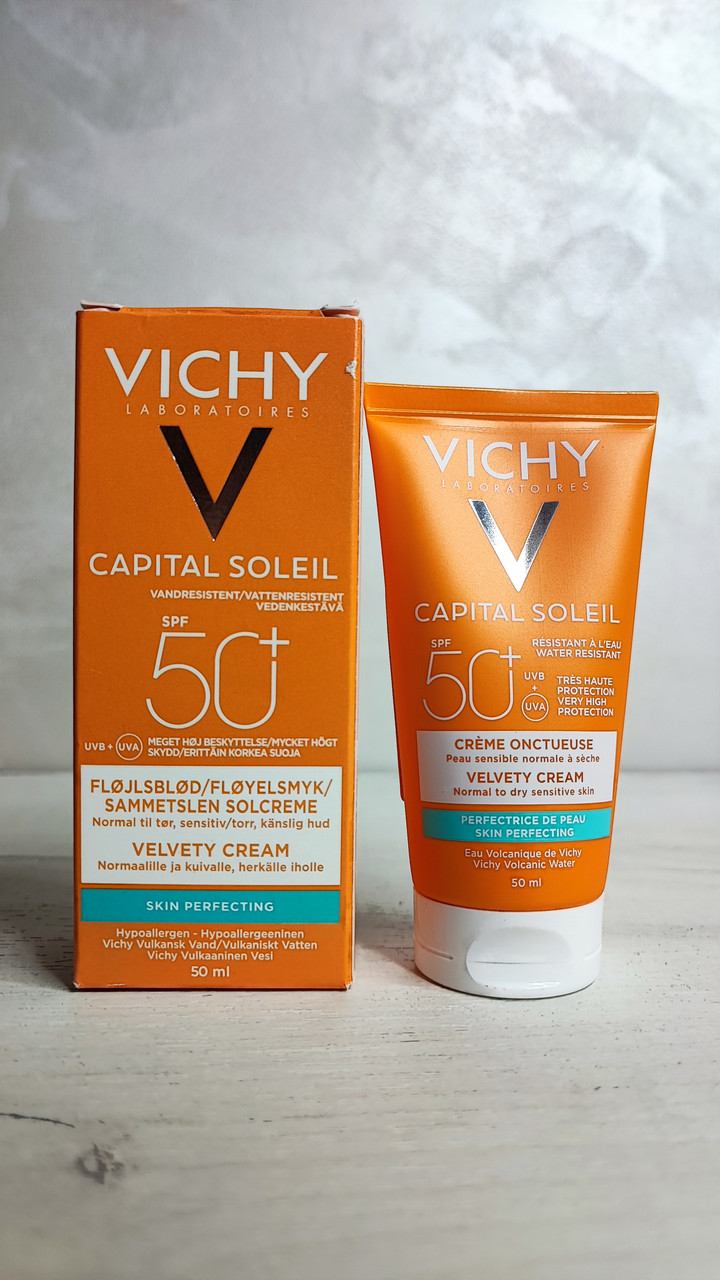 Vichy Capital Soleil защитный крем для шелковистой нежной кожи SPF 50+ - фото 3 - id-p1896058469