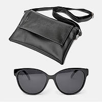 Женская сумка через плечо ND001 + Брендовые cолнцезащитные очки CR001