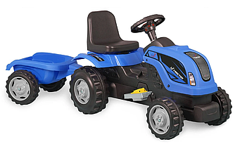 Трактор із синім причепом на акумуляторі 6V UJ TOYS, (550990)