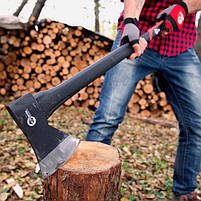 Сокира 1250 г, ручка з фібергласу INTERTOOL HT-0264, фото 9