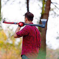 Сокира 1250 г, ручка з фібергласу INTERTOOL HT-0264, фото 10