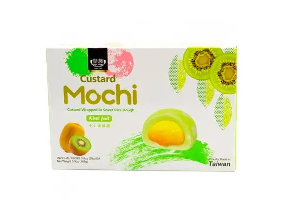 Японські тістечка Мочі Royal Family Custard Mochi Kiwi Fruit з ківі 168г, фото 1