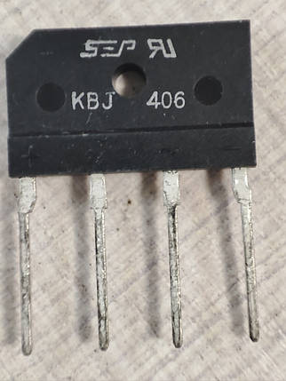 Діодний міст KBJ406 4А 600В, фото 1