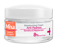 Увлажняющий и успокаивающий крем для чувствительной кожи лица Mixa Anti-Redness Moisturizing Cream 50ml