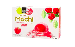 Японські тістечка Мочі Royal Family Custard Mochi Raspberry з малиною 168 г