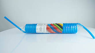 Шланг гнучкий PU Spiral Tube,Size:8*5.5mm,5 Mtrs,Blue