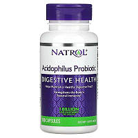 Пробіотик Natrol Acidophilus Probiotic, 100 капсул для травної систем