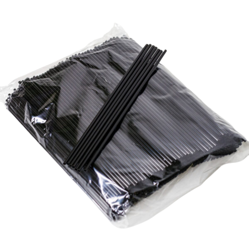 Трубочка мохіто тонка чорна 21см 500шт/уп