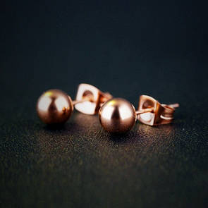 Сережки з нержавіючої медичної сталі "Адель"