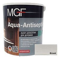 Лазурь-антисептик для дерева MGF Aqua-Antiseptik белый 2.5 л