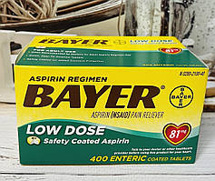 Сердечний аспірин Bayer Aspirin Low Dose 81мг, 400шт