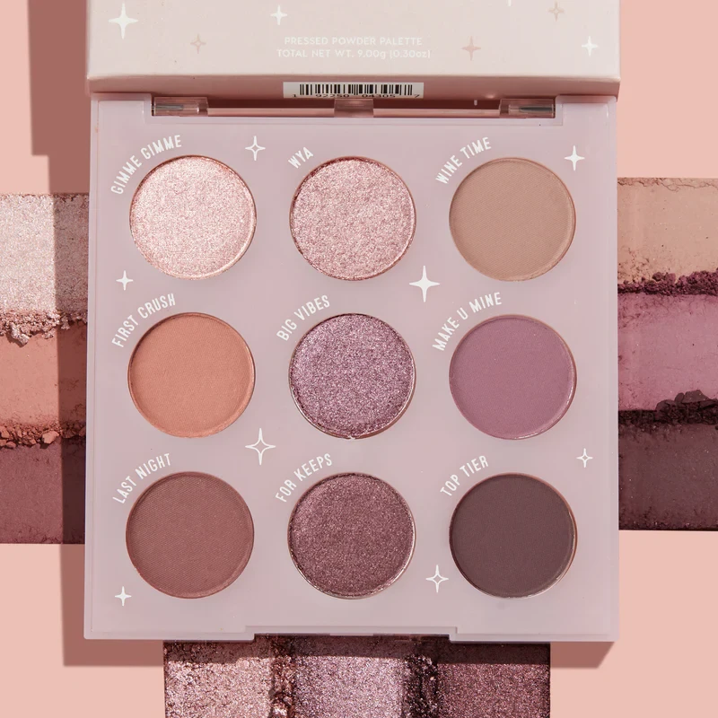 Палетка нюдово-рожевих тіней для повік Colourpop Mauvin' Up