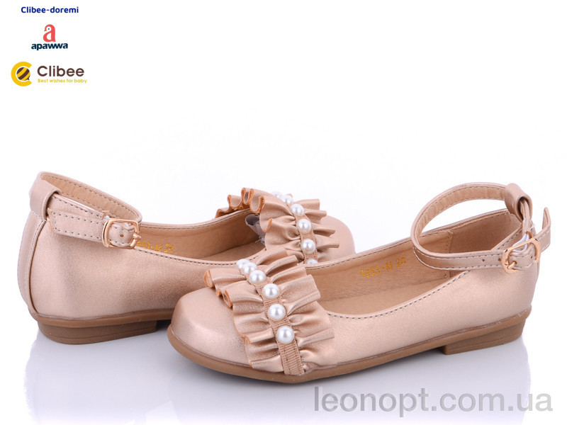 Туфли для девочек "Clibee-Doremi" D1853M gold - фото 1 - id-p1896122822