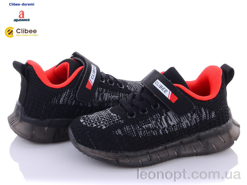Кроссовки для мальчиков "Clibee-Doremi" F12 black-red - фото 1 - id-p1896122906