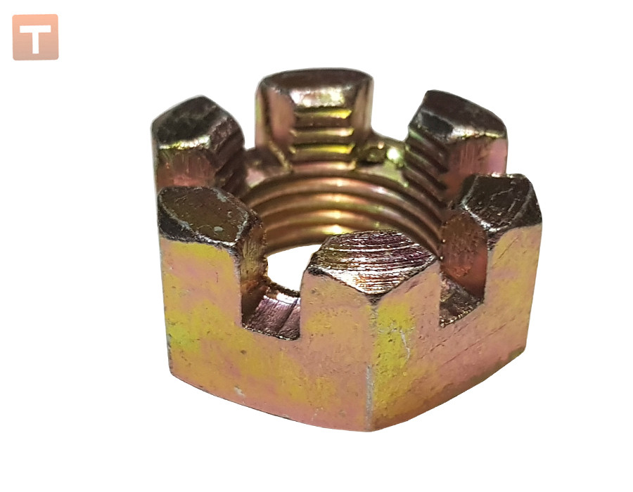 251035-П29 Гайка корончата пальця рульового МАЗ (М24*2) (251035)