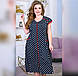 Літній жіночий халат у дрібний горошок, фото 3