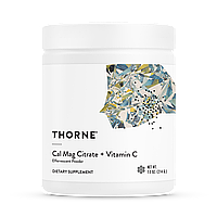 Thorne Research Cal-Mag Citrate + Vitamin C / Кальций Магний шипучий порошок 214 г