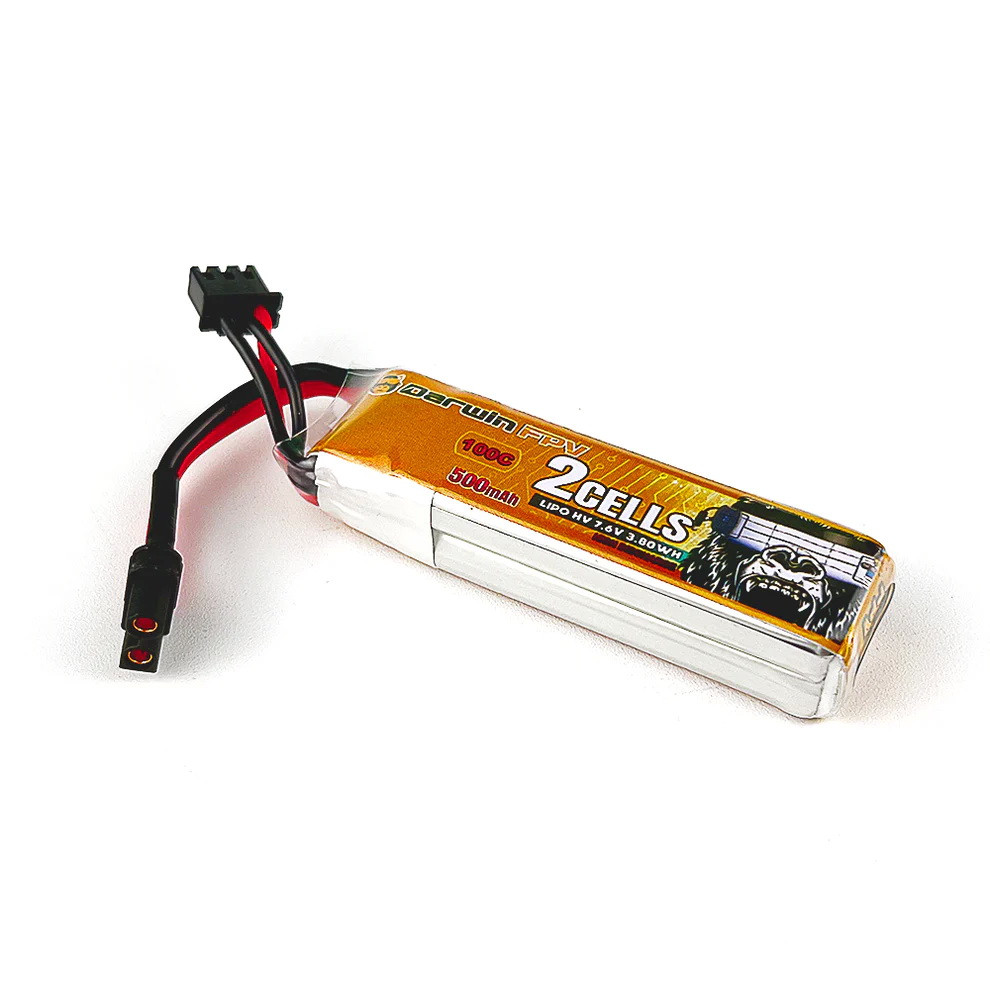 Акумуляторна батарея для дрона FPV DarwinFPV 500 mAh 2S 7.6V 100C