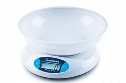 Ваги електронні кухонні на скляній платформі (Модель 6800-1) колір білий