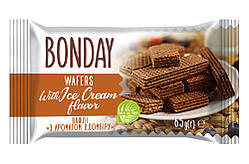 Вафлі з ароматом пломбіру TM Bonday 65g