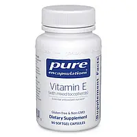 Pure Encapsulations Vitamin E (with Mixed Tocopherols) / Витамин Е со смесью токоферолов 90 капсул