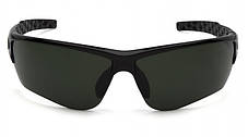 Окуляри захисні Venture Gear Atwater (forest gray) Anti-Fog, сіро-зелені в сріблястій оправі, фото 3