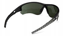 Окуляри захисні Venture Gear Atwater (forest gray) Anti-Fog, сіро-зелені в сріблястій оправі, фото 5