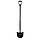 Лопата штикова, металева ручка, 198х288х1200 мм INTERTOOL FT-2011, фото 6