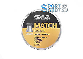 Кулі JSB Match MW 4.49 мм, 0.52 г, 500 шт.