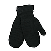 Комплект жіночий зимовий (шарф+рукавиці) M&JJ One size Чорний + сірий 8025 - 4106, фото 3