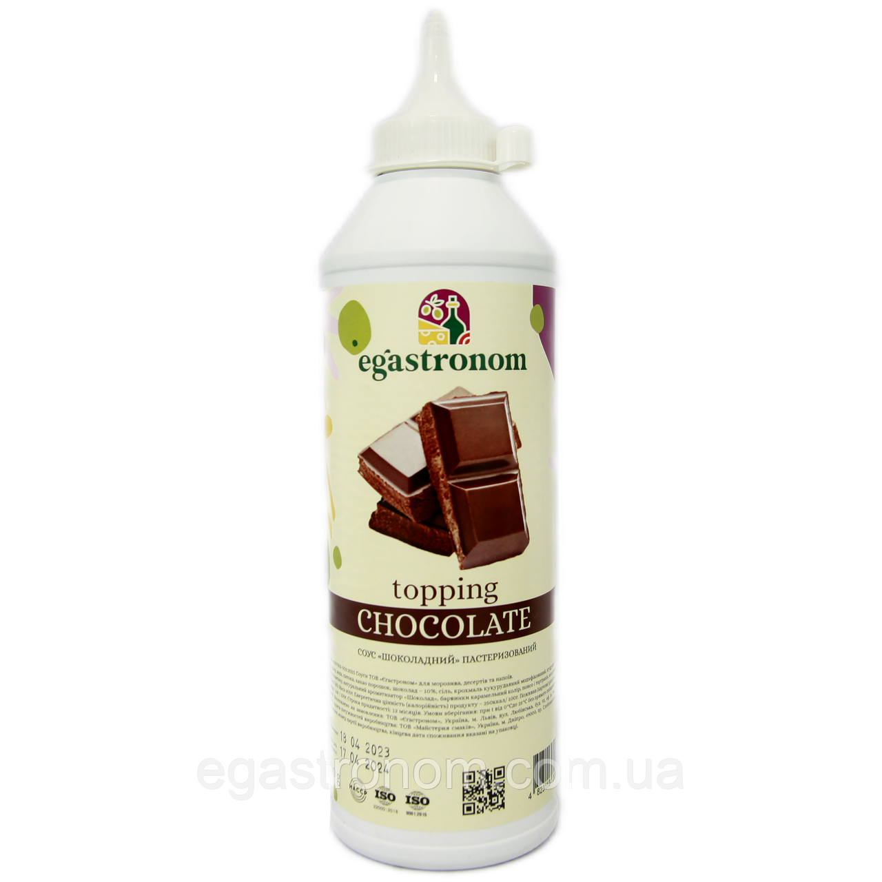 Топінг шоколад Єгастроном Egastronom chocolate 600g 12шт/ящ (Код: 00-00014409)