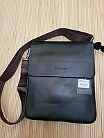 Мужская сумка из кож.зама коричневая 23×20см