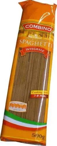 Макаронні вироби цілозернові Спагеті Combino Spaghetti Makaron Pelnoziarnisty 500 г Італія