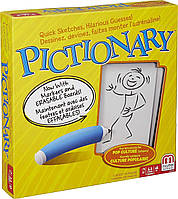 Настольная игра Mattel Games Pictionary, игра для рисования для детей, взрослых и игровая ночь с маркерам