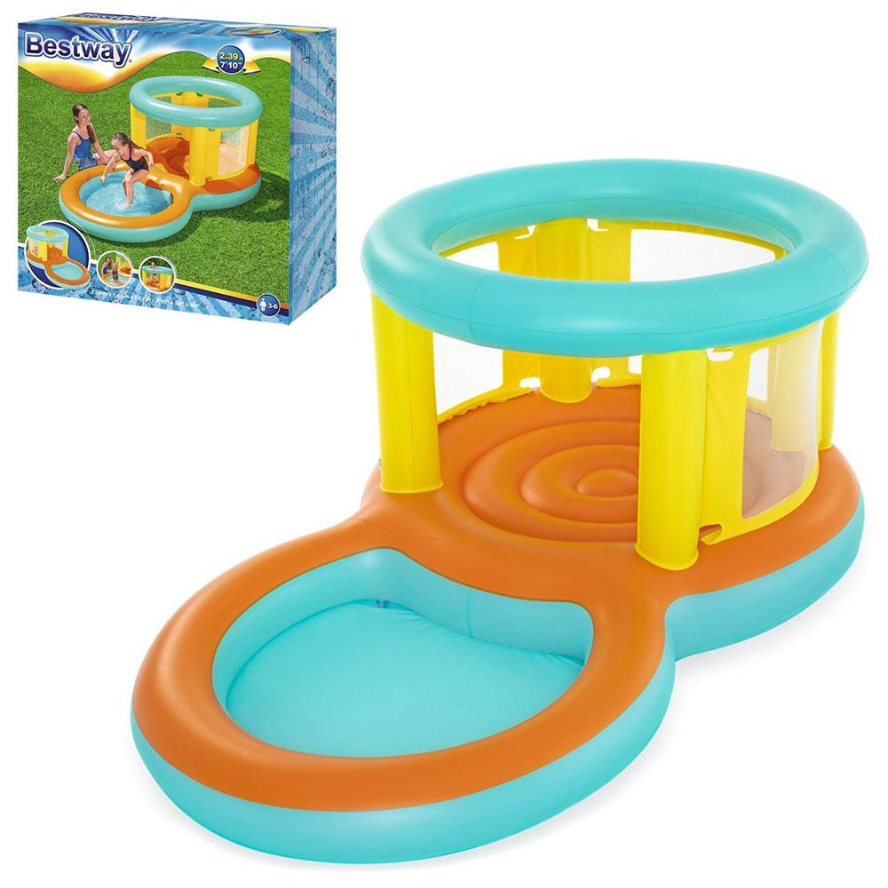 Ігровий дитячий надувний центр — батут із басейном Bestway 52385 Bouncer Jumptopia з ремкомплектом, фото 1
