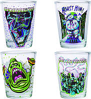 Ghostbusters Silver Buffalo Disney Villains Queen, Cruella, Malificent и Ursula 4Pack Mini Glass Set, 1 у