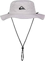 Small-Medium Steeple Grey Quiksilver Men's Bushmaster Sun Protection Floppy Visor Bucket Hat