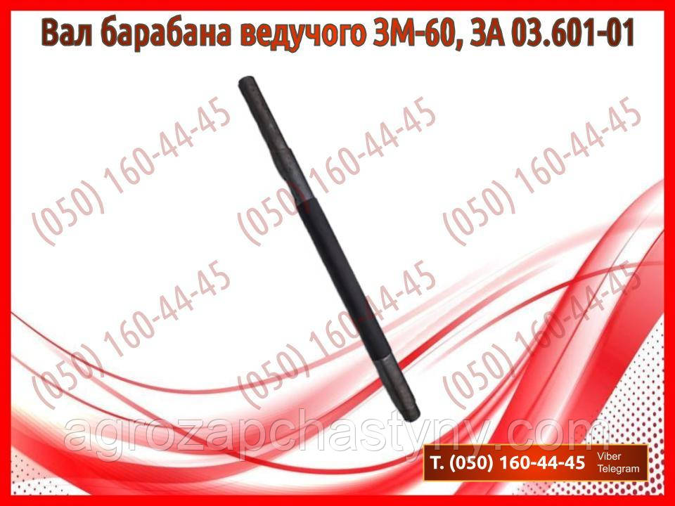 Вал барабана ведучого ЗМ-60, ЗА 03.601-01 (запчастини на зернокидач зм-60, тример до зм 60)