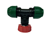 Перехідник із dn-50 (2х) труба 25 мм